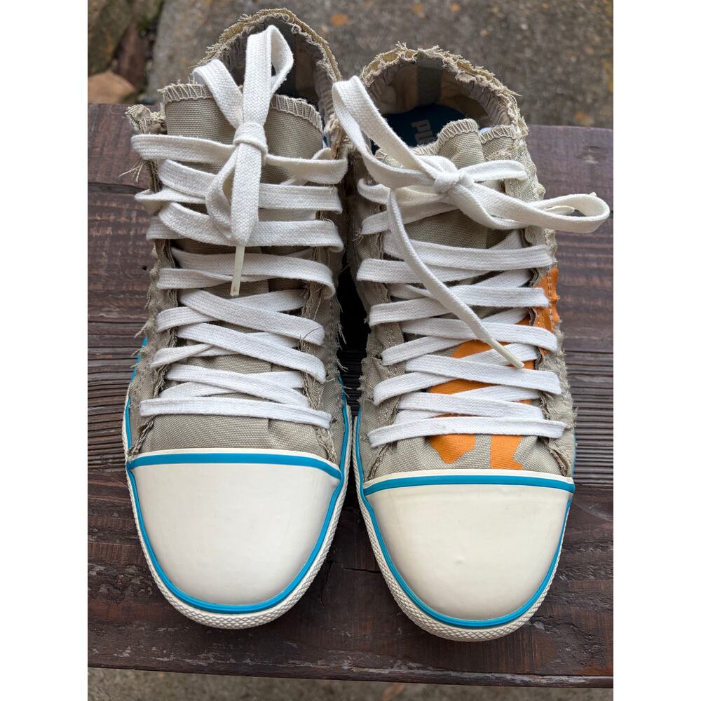 PUMA ECO Ortholite Beige Canvas Size 8 Unisex